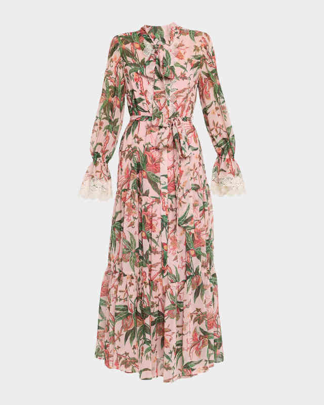 Payne Tiered Floral-Print Maxi Dress